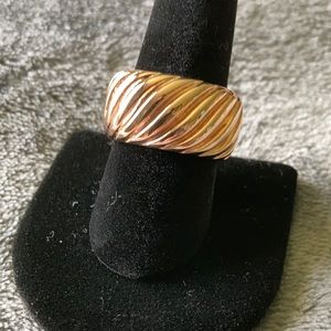 Steel by Design Copper Toned Band Ring